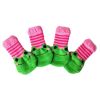 4 Pcs Dogs Knitted Socks Cute Pink Green Frog Foot Covers Scratch Dirt Resistant Paw Protect Puppy Teddy Corgi Pet Shoes