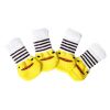 4 Pcs Dogs Knitted Socks Yellow Chick Dog Paw Protection Foot Covers Scratch Dirt Resistant Puppy Teddy Corgi Pet Shoes