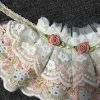 Handmade Retro Style Lace Collars Dog Necklace Neckerchief Pink Rose 8.2"-11