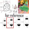 4 Pcs Dog Knitted Pet Socks Cartoon Cute Christmas Puppy Socks Dog Foot Covers Poodle Teddy Socks, Snowman