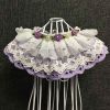 Violet Lace Collars Retro Style Rose Handmade Dog Necklace 8.2-11.2"