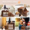 Pet Bunk Bed with Removable Step for Dogs, Multi-Level Bed Window Perch Seat Platform with Cushion, Indoor Use