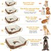 Pet Dog Bed Soft Warm Fleece Puppy Bed Dog Cozy Nest Sofa Bed Cushion Mat XXL Size