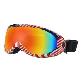 Windproof Glasses Outdoor Pet Cool Sunglasses (Option: Flag frame)