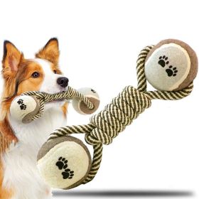 Pet Dog Toys For Large Small Dogs Toy Interactive Cotton Rope Mini Dog Toys Ball For Dogs Accessories Toothbrush Chew Premium Cotton-Poly Tug Toy For (Option: Gray)