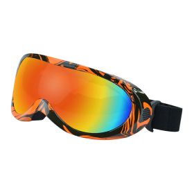 Windproof Glasses Outdoor Pet Cool Sunglasses (Option: Orange black frame)