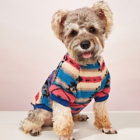 Pet Sweater; Warm Dog Sweater Hoodie For Cold Weather; Floral Print Dog Apparel(Small & Medium) (Color: Mixed Color, size: L)