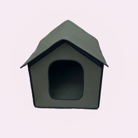 Portable Soft Dog House, Outdoor Waterproof Windproof Rainproof Dog Pet House, Foldable Semi Enclosed Pet Puppy House (size: large)