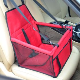 Travel Dog Car Seat Cover Folding Hammock Pet Carriers Bag Carrying For Dogs (D1224: D1224RD)