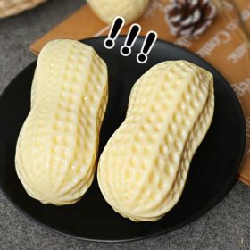 Funny Pet Dog Squeaky Toys For Small Middle Dogs Bite Resistant Puppy Dogs Toys Pets Rubber Peanut Clean Tooth Chew Toy (Option: 2pcs)